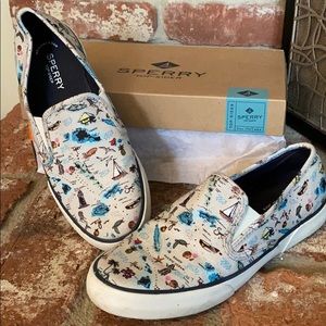 Sperry Top-Sider Pier Side Tropical Print size 9 M